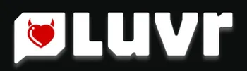 The logo for LUVR, a different service, to highlight the potential for brand confusion.