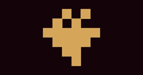 VenusX logo, a gold pixel-art mark on a dark background